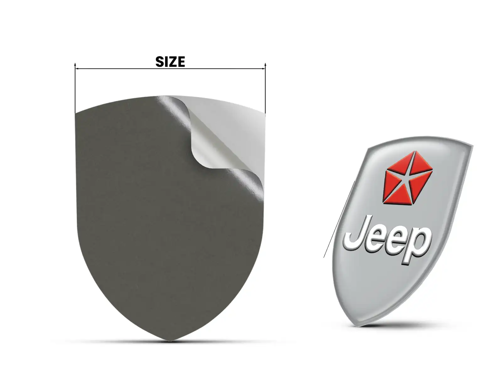 Jeep Emblemas Relieve Auto Pro Máximo Duradero Estilo Moderno